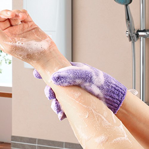 Găng tay tắm tẩy da chết- Găng tay tẩy tế bào chết cho cơ thể bằng vải nylon