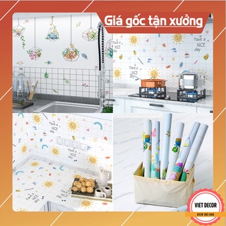 Decal Dán Bếp - Giấy Trang trí bếp - Hàng cao cấp sẵn keo, chống dầu mỡ, dễ lau chùi - Viet Decor