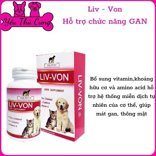 Thuốc bổ gan cho chó mèo LIVON ...YÊU THÚ CƯNG