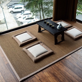 Sevengirls chiếu điều hoà 、Phong cách Nhật Bản dệt tre phòng khách trải sàn tatami 、Thảm mây đan cao cấp