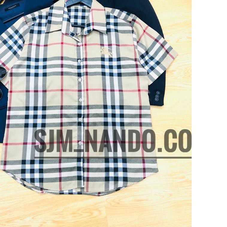 Áo Sơ Mi Burberry Chất Liệu Cotton Cao Cấp Cho Nam Size S / M L Xl Xxl 3xl