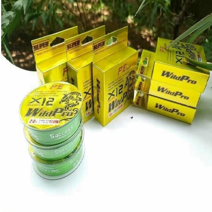 Dây dù câu cá Dù PE Lure X12 Wild Pro 150m Dù Câu Lure Chuyên Nghiệp