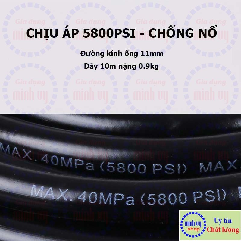 Dây cao áp đầu cắm nhanh phù hợp các dòng rửa xe Bosh, Black &Deck