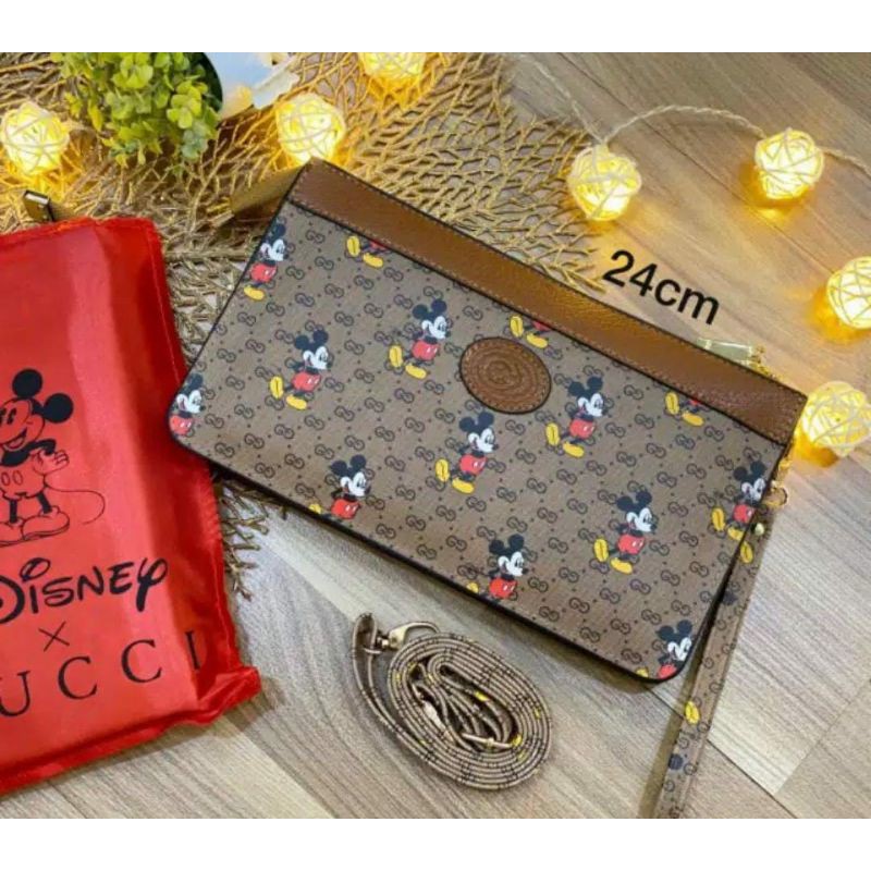 Gucci Túi Đeo Chéo Hình Chuột Mickey Xinh Xắn 3 / 21cm