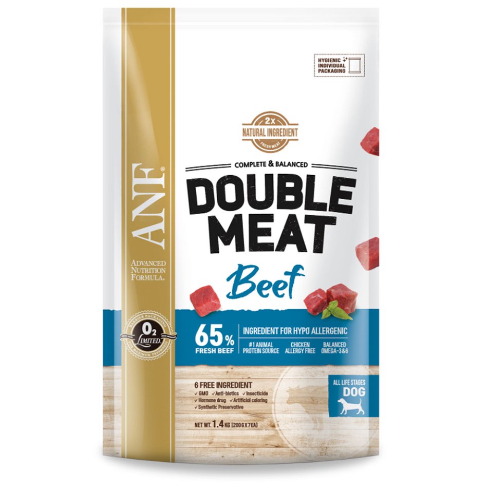 1.4kg Thức ăn gấp đôi thịt cho chó ANF Double meat