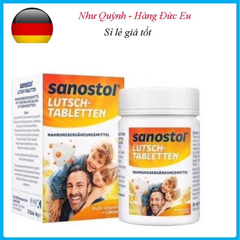 Viên Ngậm Sanostol Lutschtabletten Bổ Sung Canxi và Multi-Vitamin Cho Trẻ