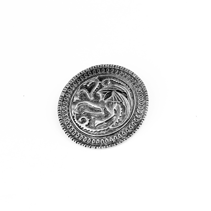 Men Women Video Blockbuster Accessories Around Ice and Fire Song Power Game Tangerine Dragon Badge Brooch Gift Brooches Boy Girl Accessories