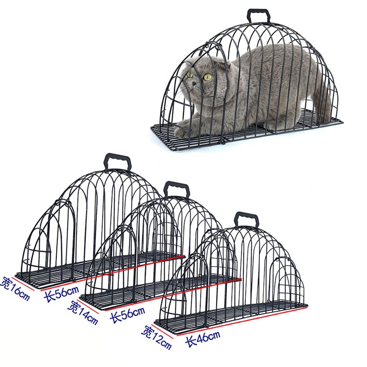 Lồng kim loại tắm mèo chống cào đa năng