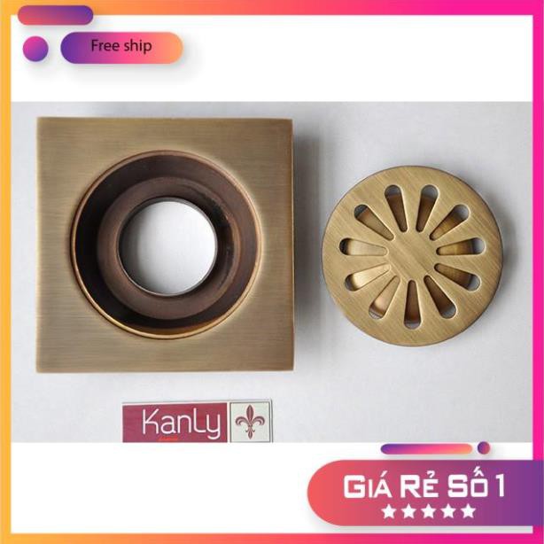 Hố ga thoát nước,PHỄU THU SÀN cao cấp bằng đồng  Kanly GCP13