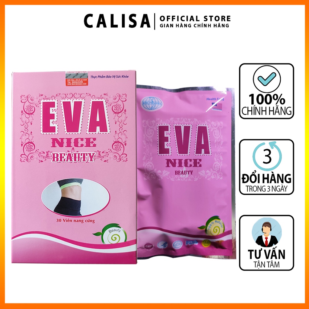 Viên giảm cân Evanice cấp tốc an toàn giảm mỡ đùi mỡ bụng dành cho cơ địa khó giảm