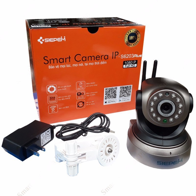 Camera IP Wifi SIEPEM S6203 Plus HD+ 960P - độ phân giải 1.3MP (Vàng đồng) - Chính Hãng