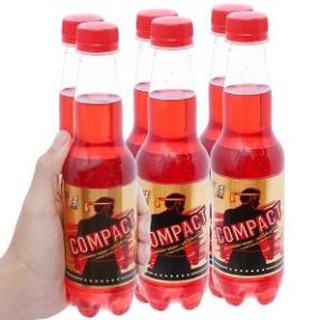 Lốc 6 chai nước tăng lực Compact vị cherry 330ml