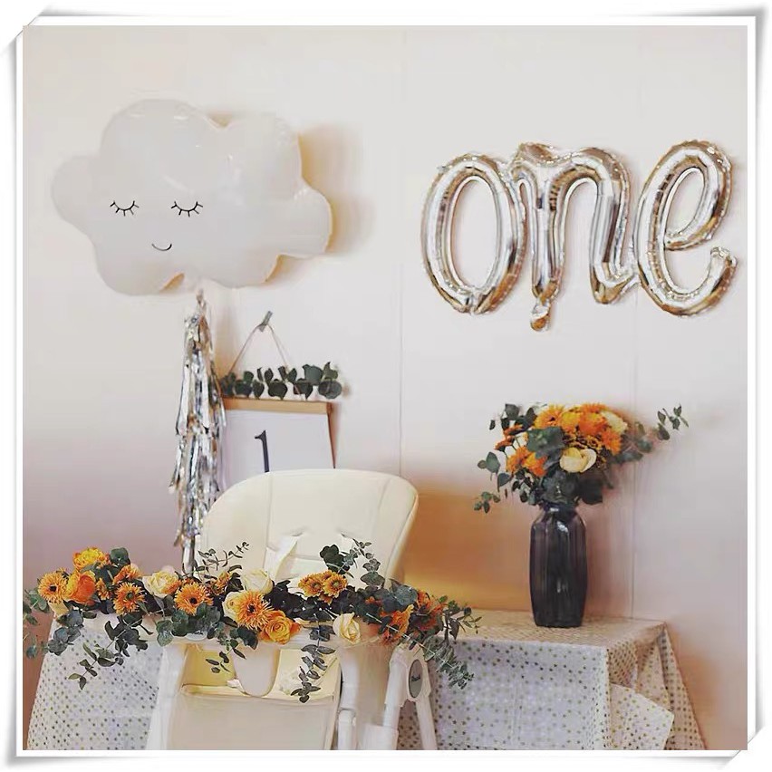 Bóng Chữ ONE Trang Trí Sinh Nhật, Thôi Nôi Xinh Xắn Size Lớn