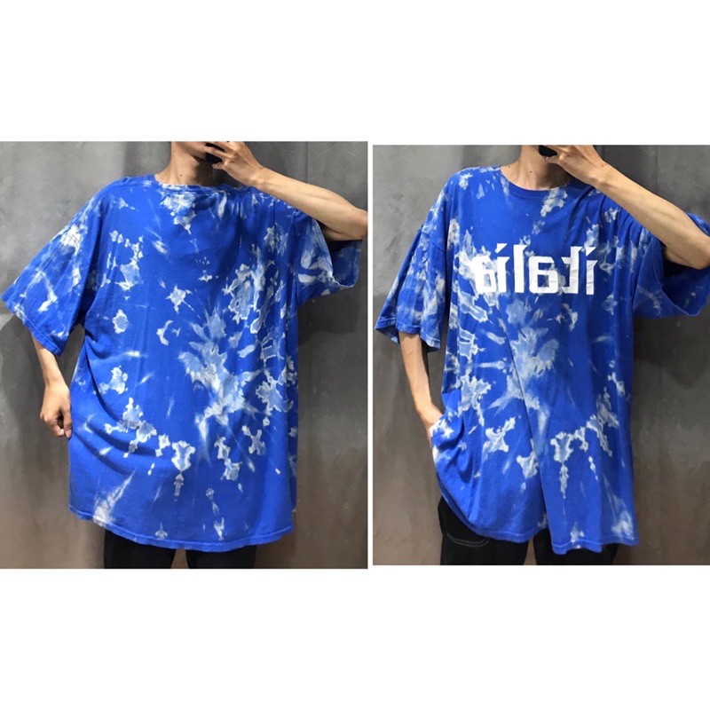 2HAND - ÁO THUN MỸ TIEDYE LOANG MÀU XANH DƯƠNG PHẦN 2/7 CỰC KỲ đẹp OVERSIZE UNISEX DÁNG RỘNG THỤNG