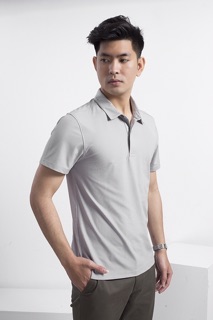 Áo Polo Aristino Aps069s8 Màu Xám Slim còn S