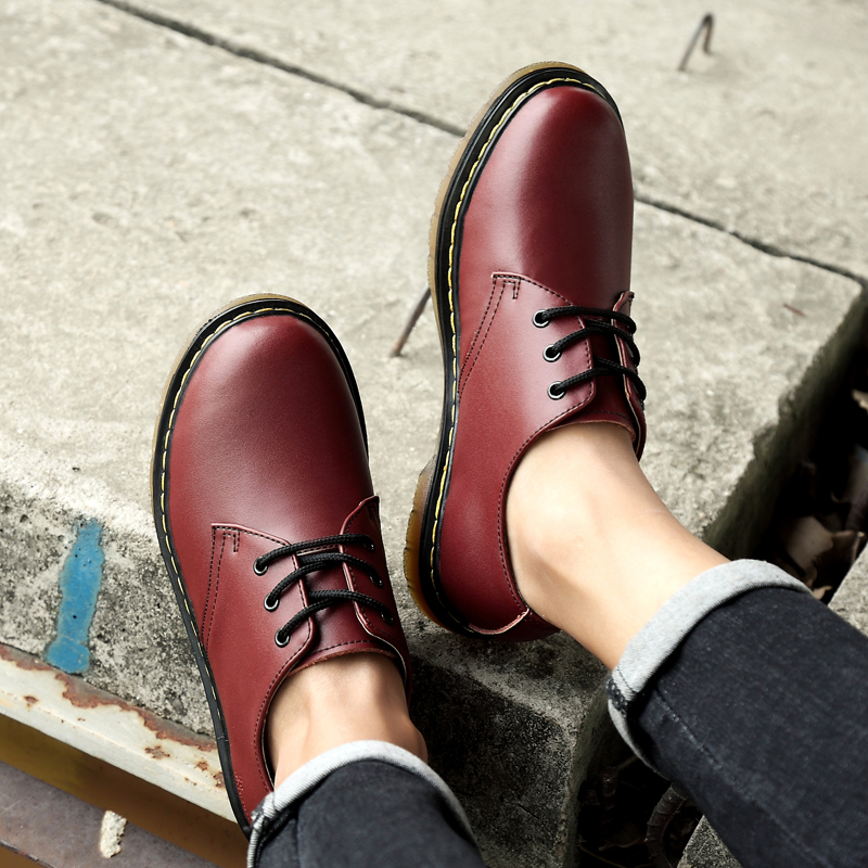 DR.MARTENS Giày Bốt Da Cổ Điển Thời Trang Cho Nam Nữ
