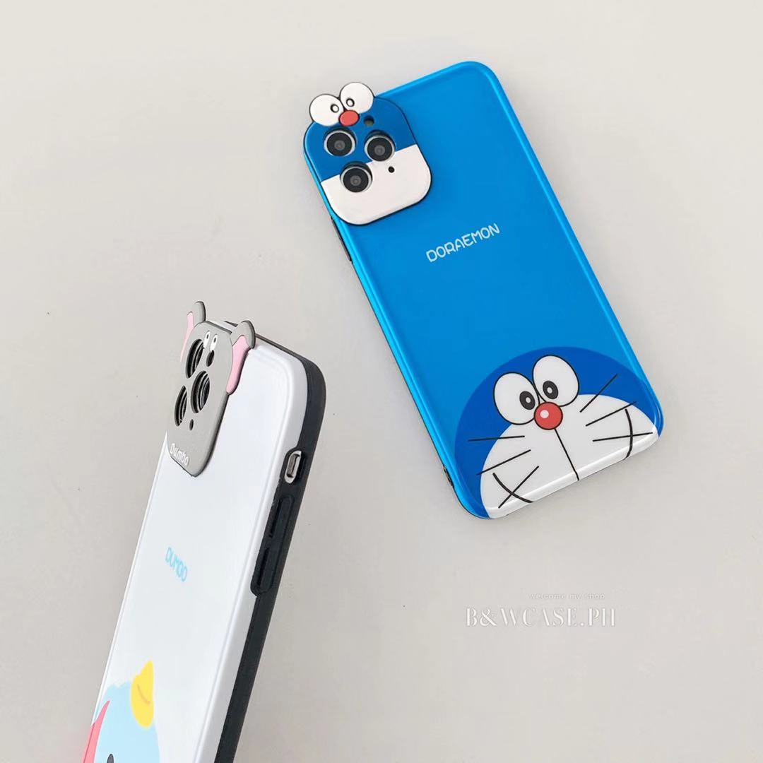 Hoạt Hình Ốp Điện Thoại Mềm Bảo Vệ Ống Kính Máy Ảnh Hình Voi Doraemon 3d Cho Iphone 12 11 Pro Max Ix Xs Max Iphone 7 I8 Plus Xr Se2020