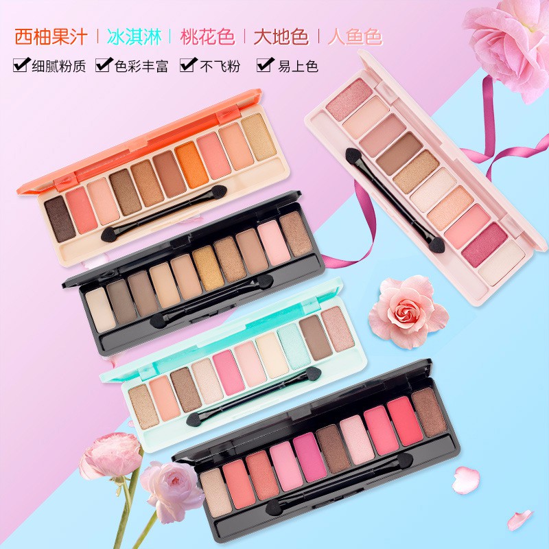 (Hàng Mới Về) Bảng Phấn Mắt Lameila 10 Màu Trang Điểm Đa Năng Ts-7 | BigBuy360 - bigbuy360.vn