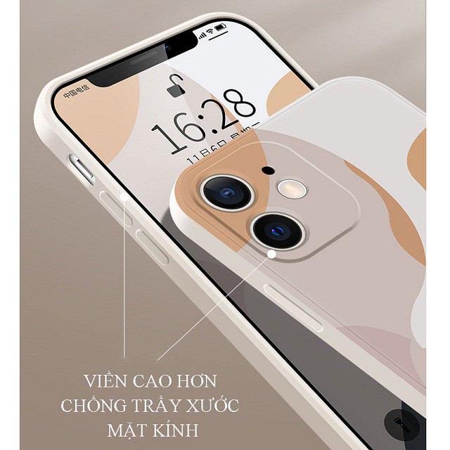 Ốp lưng iphone Color Loang Sơn, ốp dẻo cạnh vuông ip 6/6plus/6s/6splus/7/7plus/8/8plus/x/xs/xs Max/11/11pro/12/12 promax