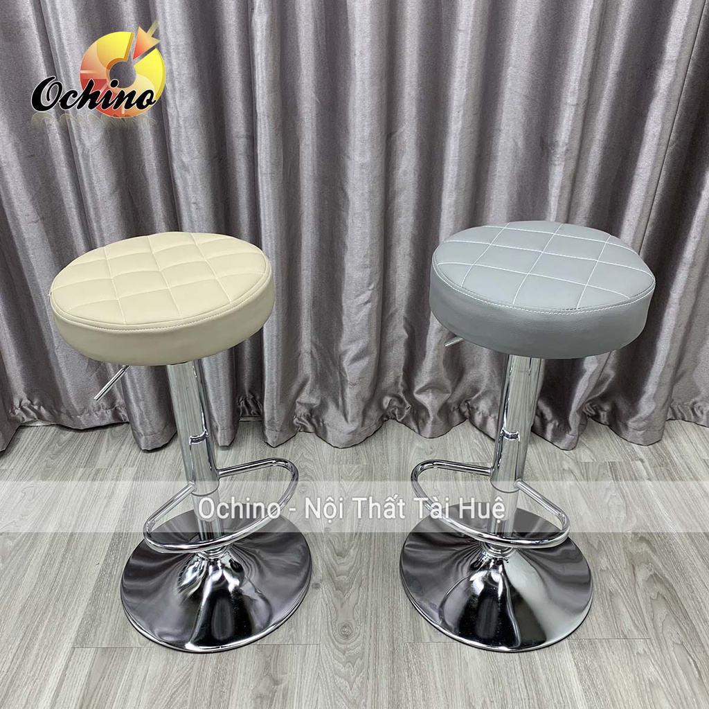 Ghế Chụp Hình, Ghế Quầy Lễ Tân Mẫu Tròn Múi Hiện Đại ( Ảnh Thật Shop Chụp)