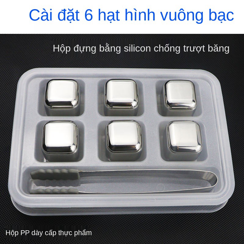 Đồ uống đông lạnh nhanh Sugar Cube Ice Bar Jelly Đá viên, viên bằng thép không gỉ , khăn tắm, quầy