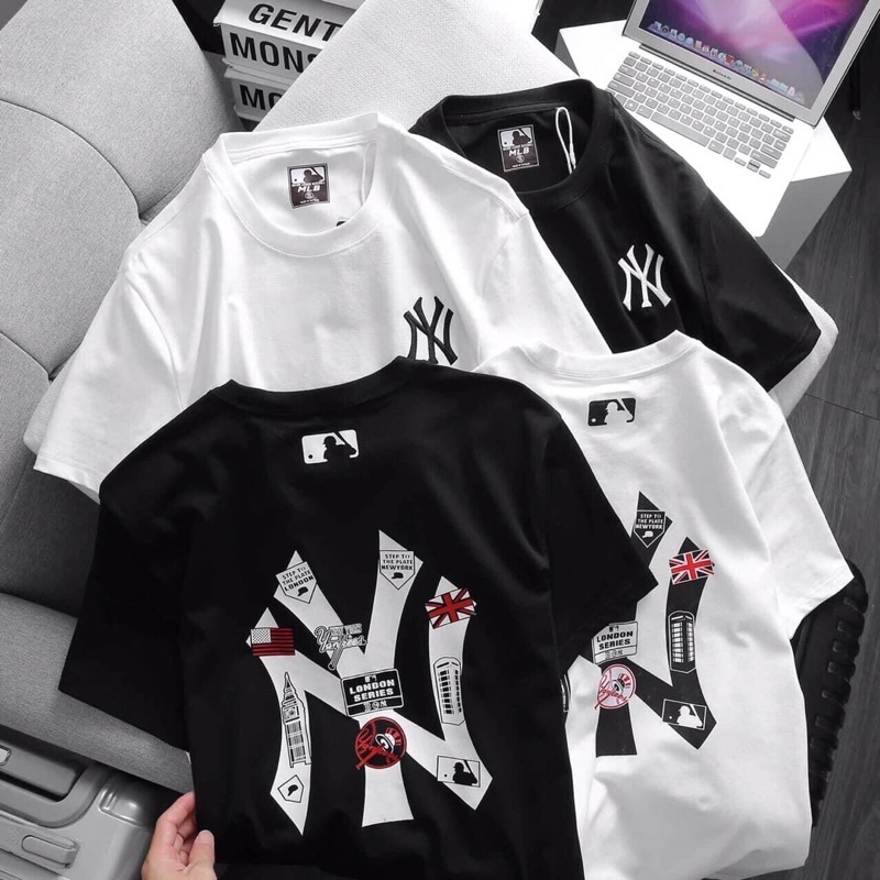 Áo thun unisex MLB DRAGON hai màu đen trắng áo thun from rộng 5 size S, M, L,XL, XXL | BigBuy360 - bigbuy360.vn