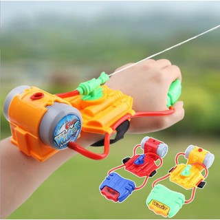 Súng Nước Đồ Chơi - Súng Phun Nước Đeo Cổ Tay Dạng Máy Bắn Tơ Người Nhện Độc Đáo Cho Bé