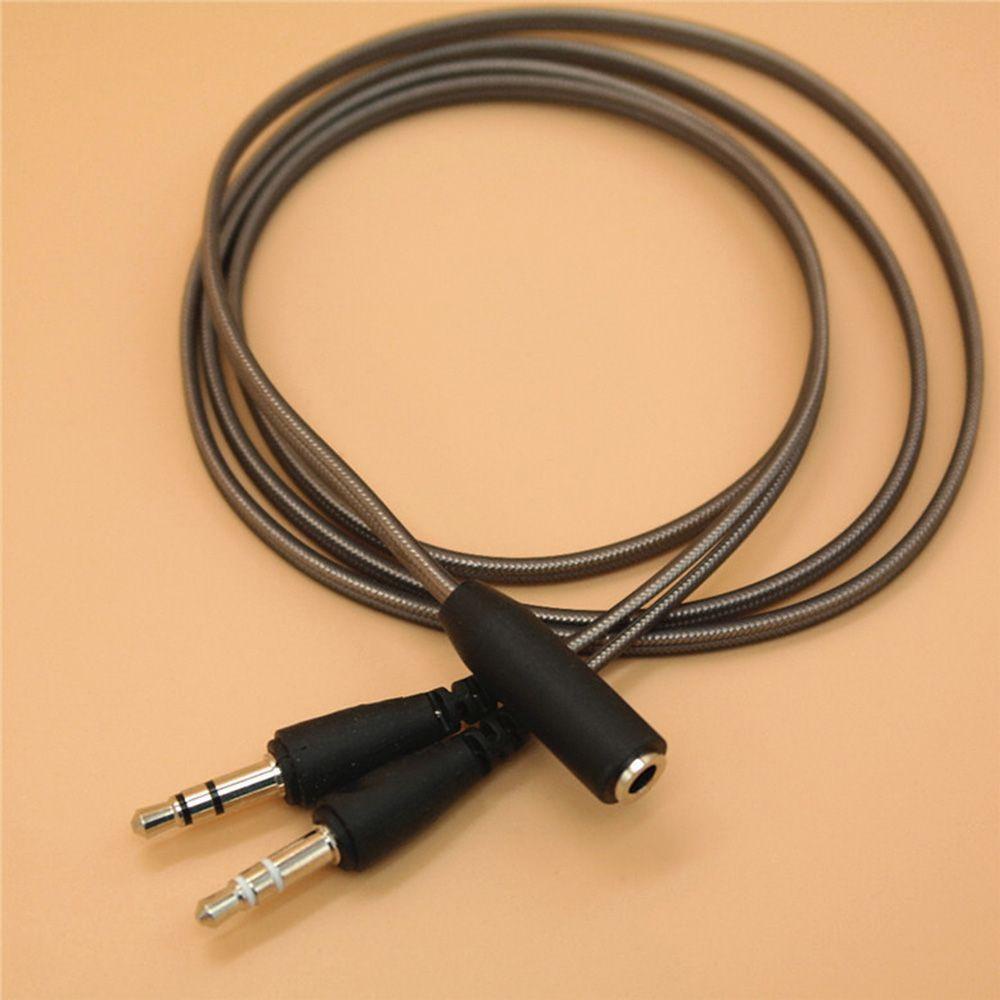 TAYLOR1 Cáp ChuyểN ĐổI Âm Thanh 1M PC Lỗ CắM 3.5MM Sang 2 ĐầU CắM