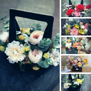 [Ảnh shop chụp] Giỏ Hoa Lụa Giả Trang Trí Nhà Cửa Làm Quà Tặng 20/11, Valentine, Ngày Phụ Nữ Của Mê Thảo Flower