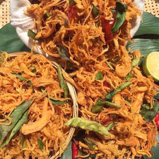 500gr khô gà lá chanh xé cay đặc biệt - Túi khô gà xé lá chanh ngon loại 1 siêu ngon - Đồ ăn vặt hấp dẫn