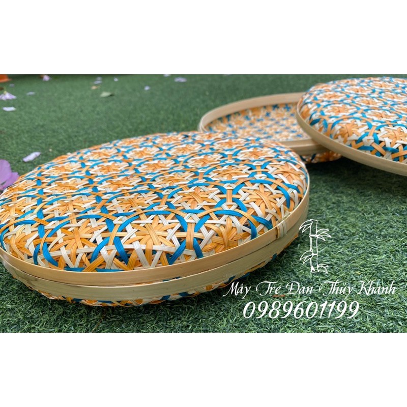 Hộp mây tre đan hoa thị, hộp đựng quà, hộp đựng mứt, hộp tròn đựng bánh kẹo | BigBuy360 - bigbuy360.vn
