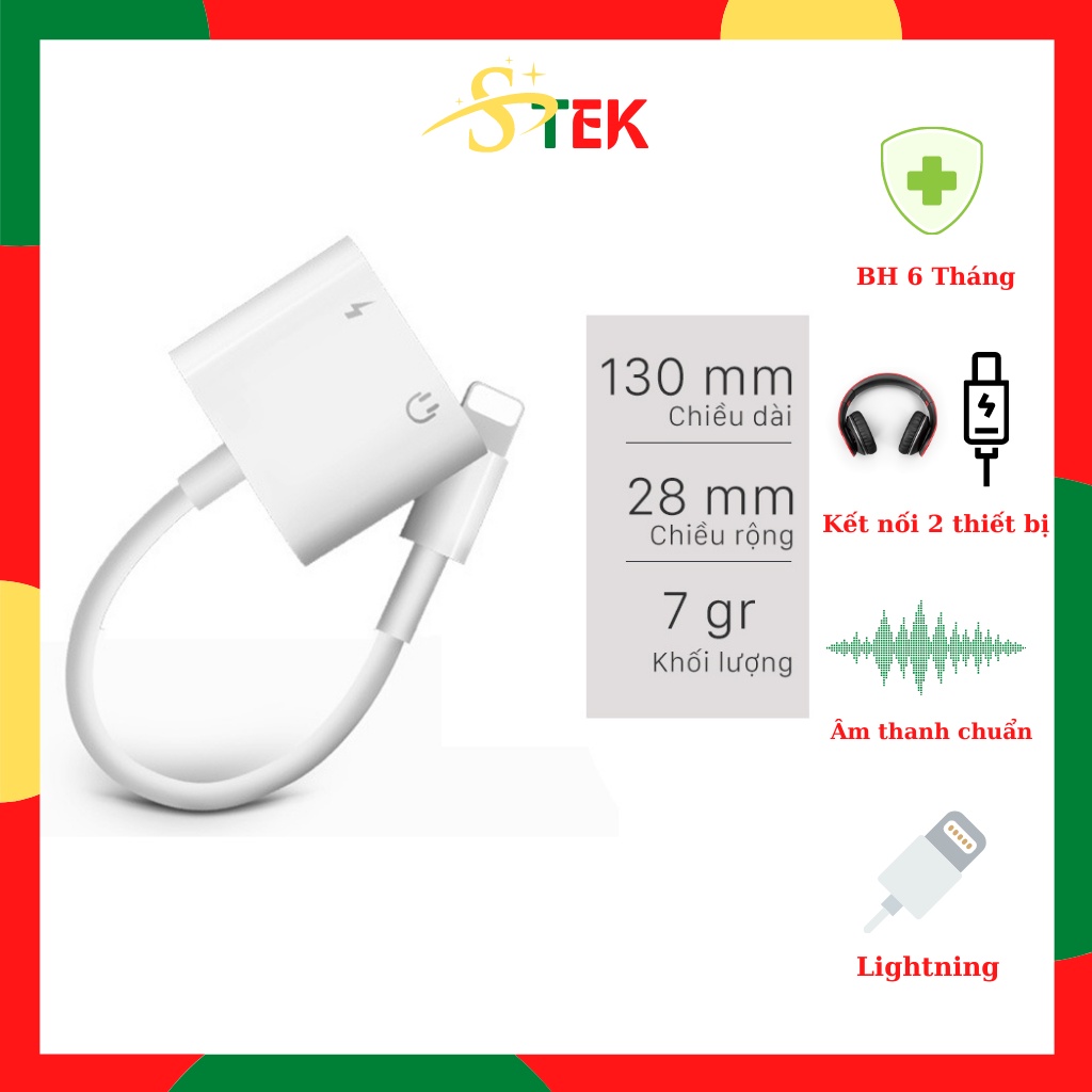 Jack chia cổng sang sạc và tai nghe