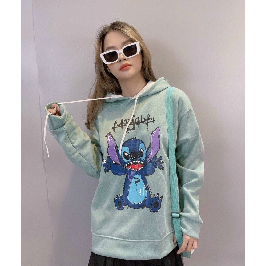 Áo hoodie nữ unisex hình chuột Stitch thời trang cực đẹp | BigBuy360 - bigbuy360.vn