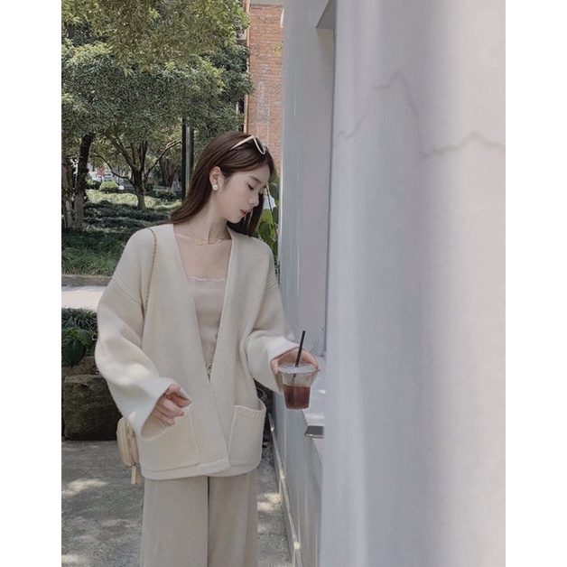 Áo khoác cardigan len