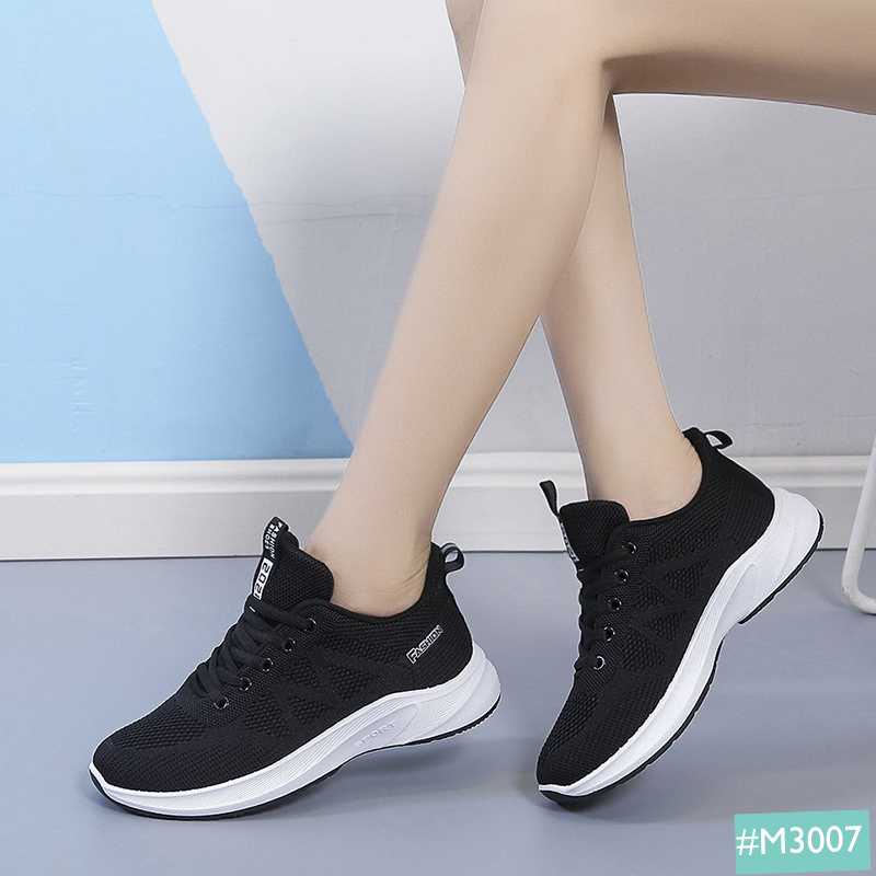 Giày Thể Thao Sneaker Nữ MINSU M3007 Style Bata Hàn Quốc Siêu Nhẹ Thoáng Khí Phù Hợp Chạy Bộ, Đi Chơi, Học