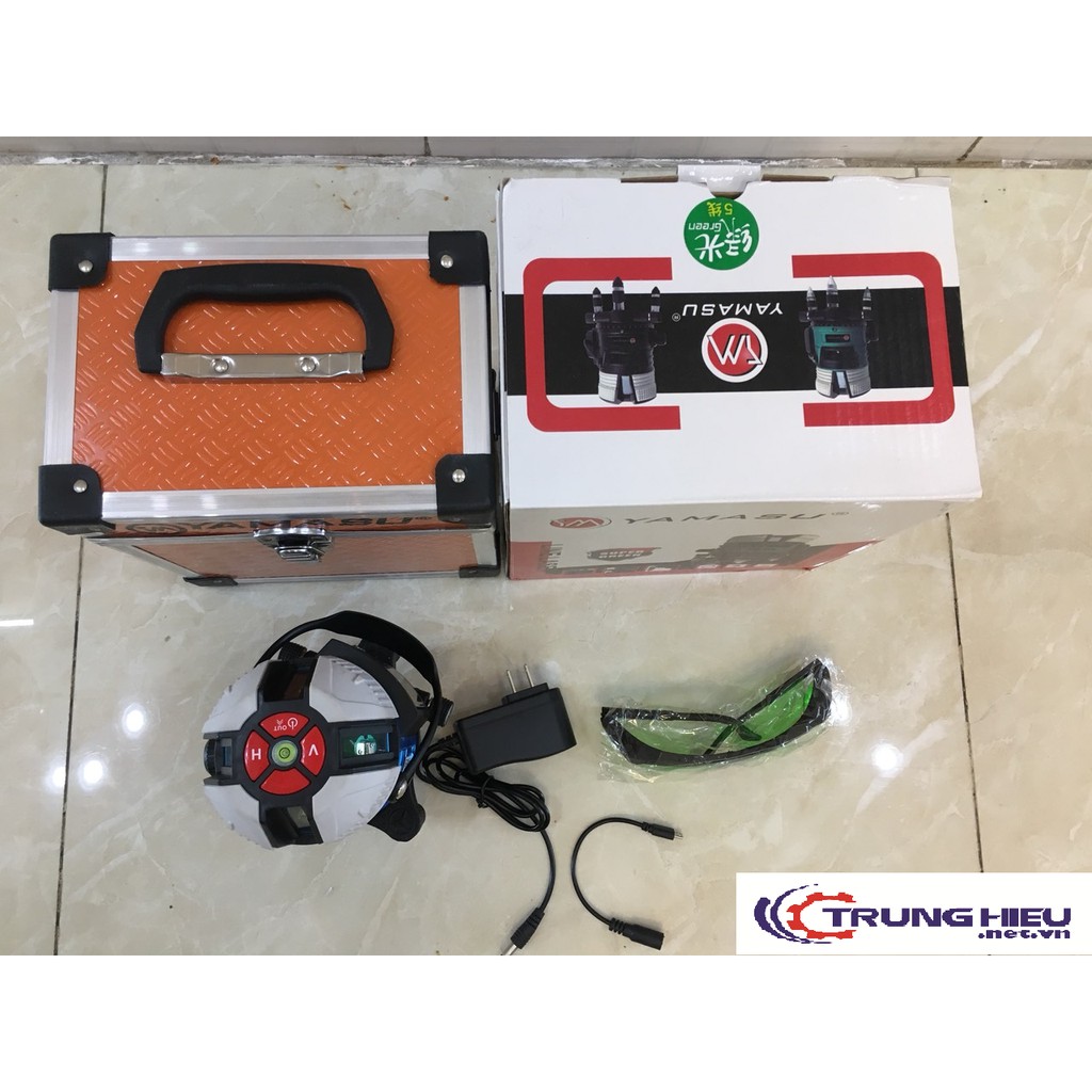 Máy cân mực, cân bằng laser 5 tia xanh YAMASU YMS-777E