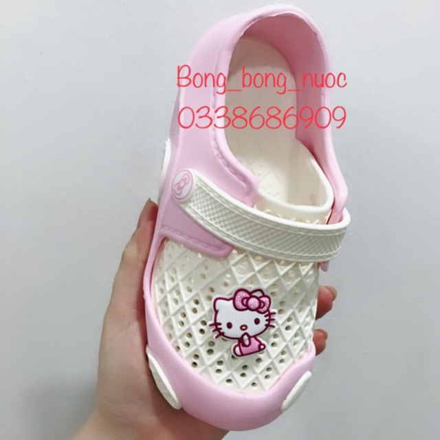 Dép siêu nhẹ bé gái hình hello kitty