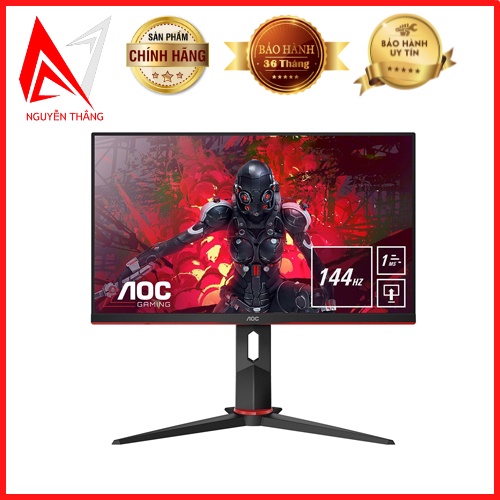 Màn hình AOC LCD 24” 24G2E/74 FHD IPS 144Hz 1ms HDR Freesync Gaming Chính Hãng