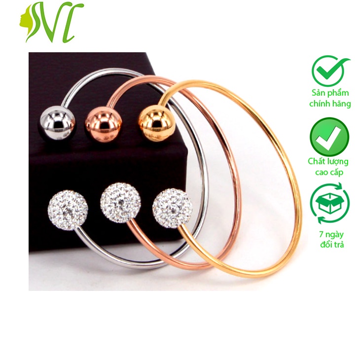 Vòng tay đầu bi và trái châu titan người đẹp vì lua không đen dị ứng