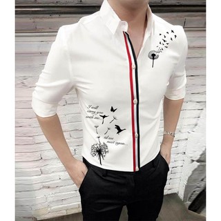 [SIÊU PHẨM] Áo Sơ Mi Nam Họa Tiết Bồ Công Anh Cao Cấp (Ảnh thật)