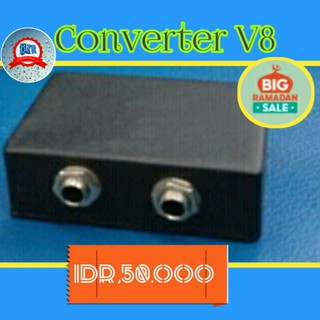 Bộ Chuyển Đổi Âm Thanh V8 2 Đầu Vào 1 Đầu Ra 6.5_3.5