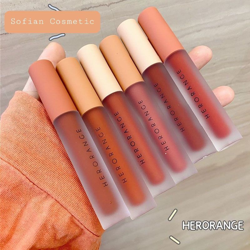 HERORANGE - Son kem lì nội địa Trung Herorange Twilight Light Milkshake Velvet không trôi, siêu lì, siêu mịn mượt | BigBuy360 - bigbuy360.vn
