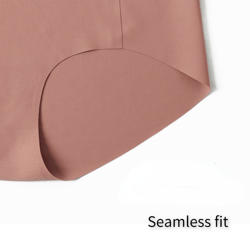 Quần Lót cotton Màu Sắc Trơn Không Đường May Thoáng Khí Cho Nữ