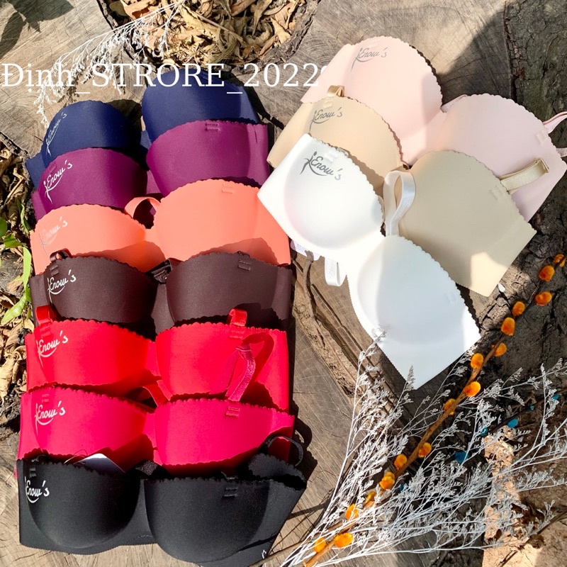 Áo ngực ENOW'S đúc su cúp ngang mẫu 903, thiết kế không đường may, nhiều màu, 4 size chuẩn Việt Nam.
