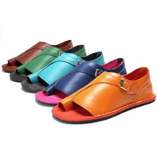 Giày Sandal xỏ ngón phong cách retro cho nữ