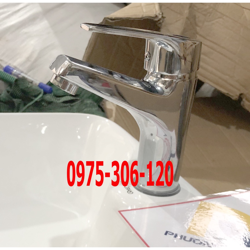 [HÀNG LOẠI 1- ĐÚC] Vòi Rửa Mặt Lavabo Nóng Lạnh Cao Cấp N3009 Fotar và 2 dây nóng lạnh vòi la nóng lạnh gật gì đầu vuông