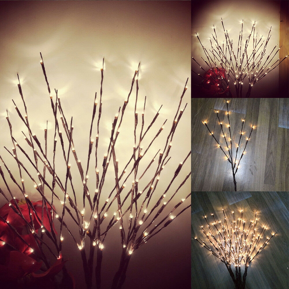 Đèn Led 20 Bóng Hình Nhánh Cây Trang Trí Giáng Sinh