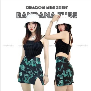 Set áo hai dây chân váy
