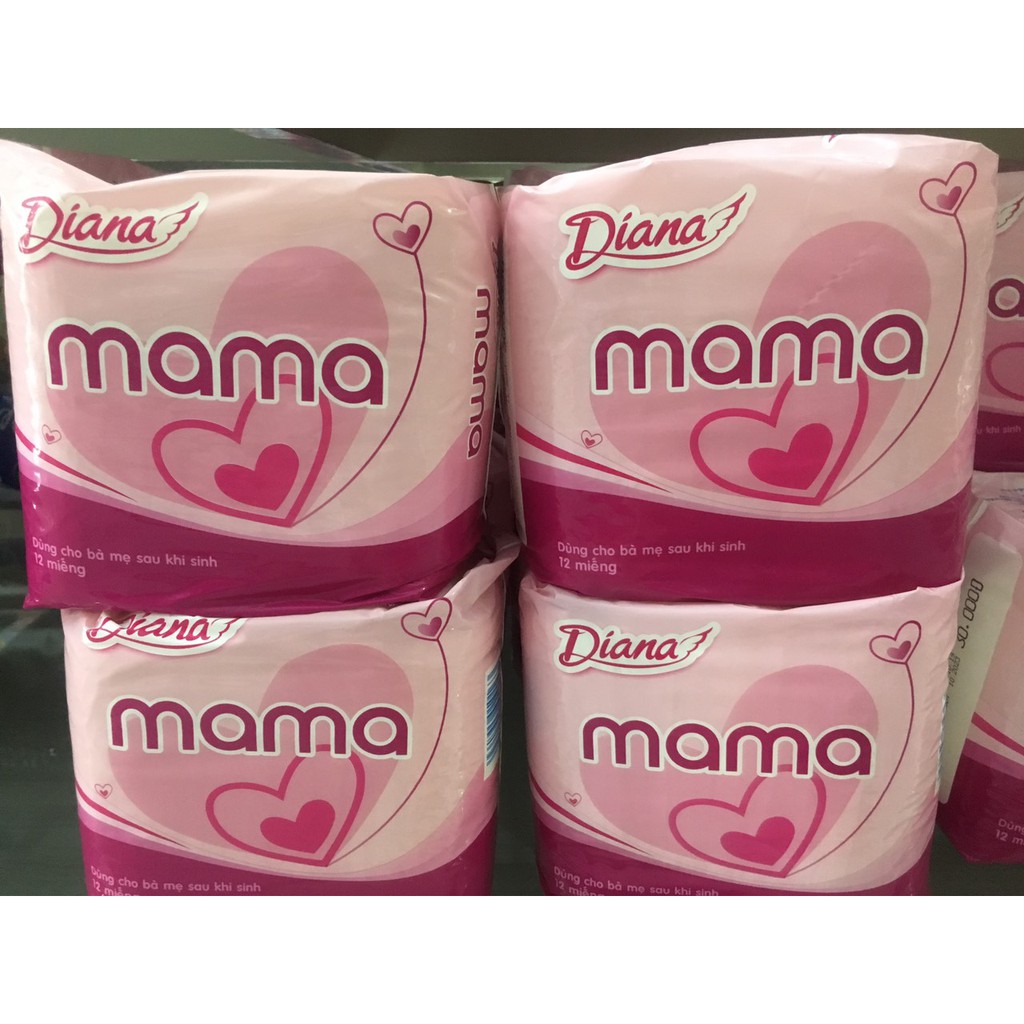  BĂNG VỆ SINH DIANA MAMA - GÓI 12 MIẾNG