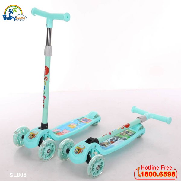 XE TRƯỢT SCOTTER 3 BÁNH PHÁT SÁNG CHO BÉ